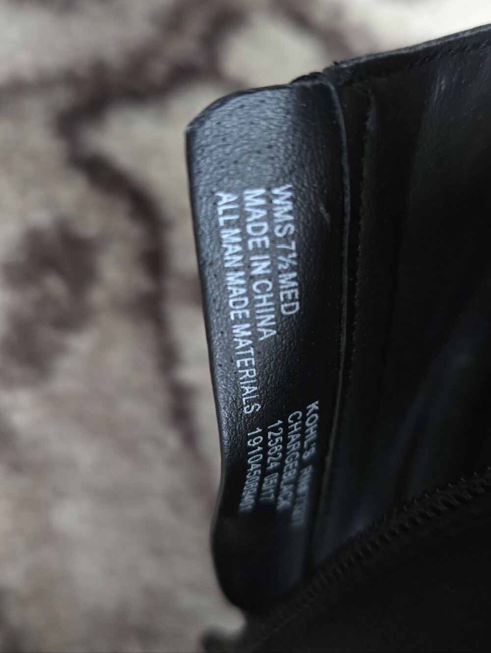 Kohl's Black Peep-Toe Block Heel Ankle Booties - Picture 3 of 3